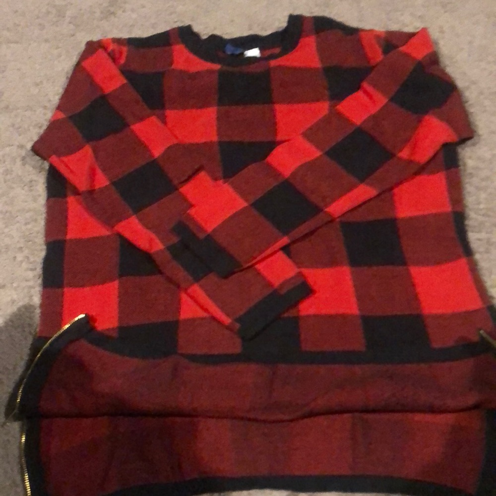 Lumberjack pattern sweater